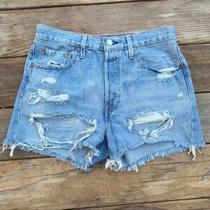 Levi’s ripped shorts
